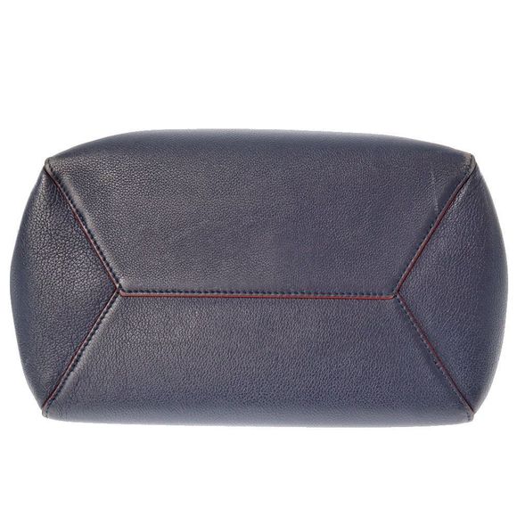 Louis Vuitton LockMe Hippo Shoulder Bag Grain Calf Leather Marine Rouge Navy - Picture 4 of 16